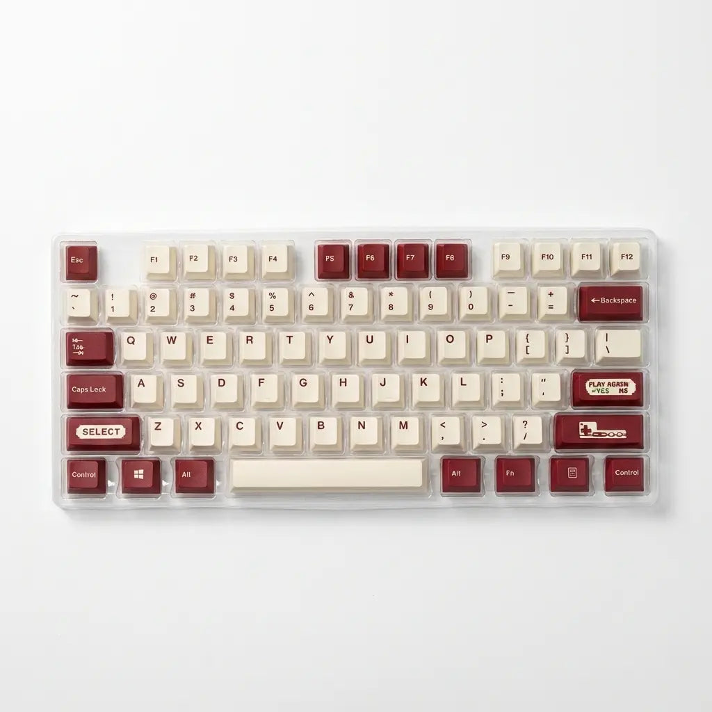 Gameboy PBT Cherry keycapy
